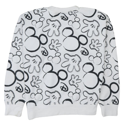 Womens UK Size S Disney White Pullover Sweatshirt