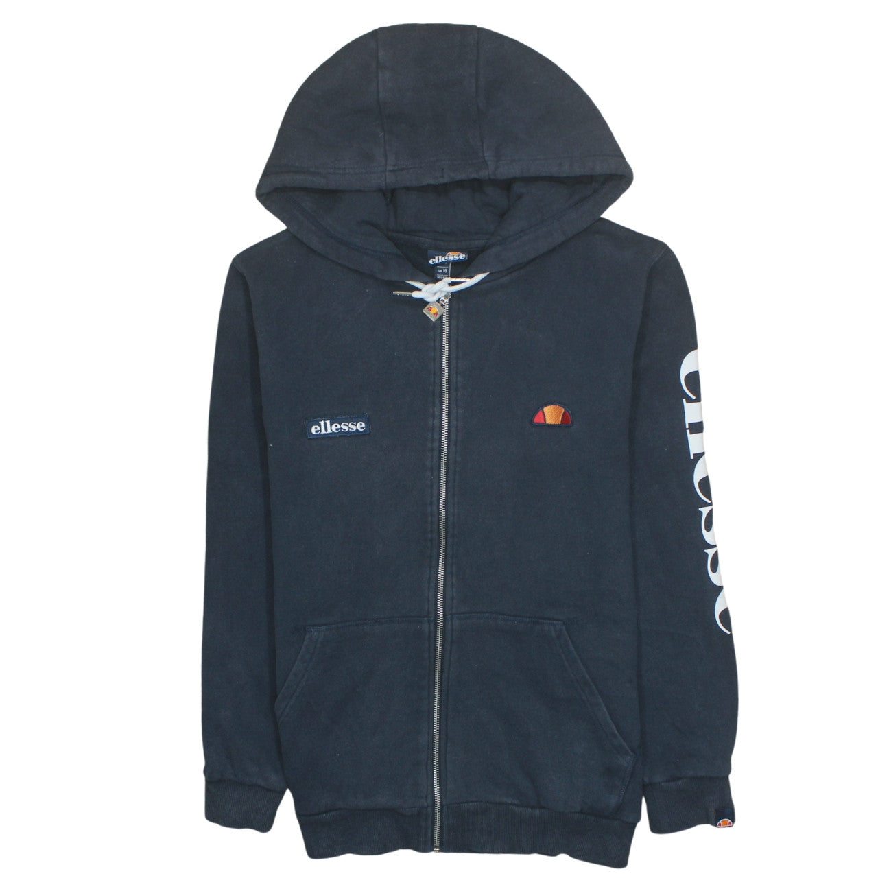 Womens UK Size 16 ellesse Black Full Zip Hoodie