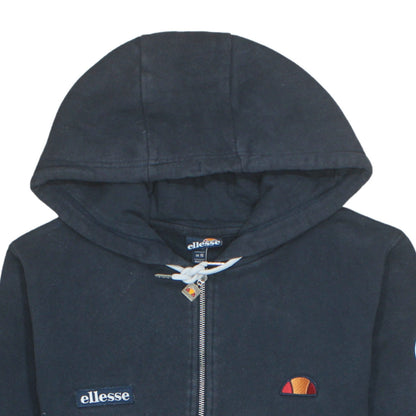 Womens UK Size 16 ellesse Black Full Zip Hoodie