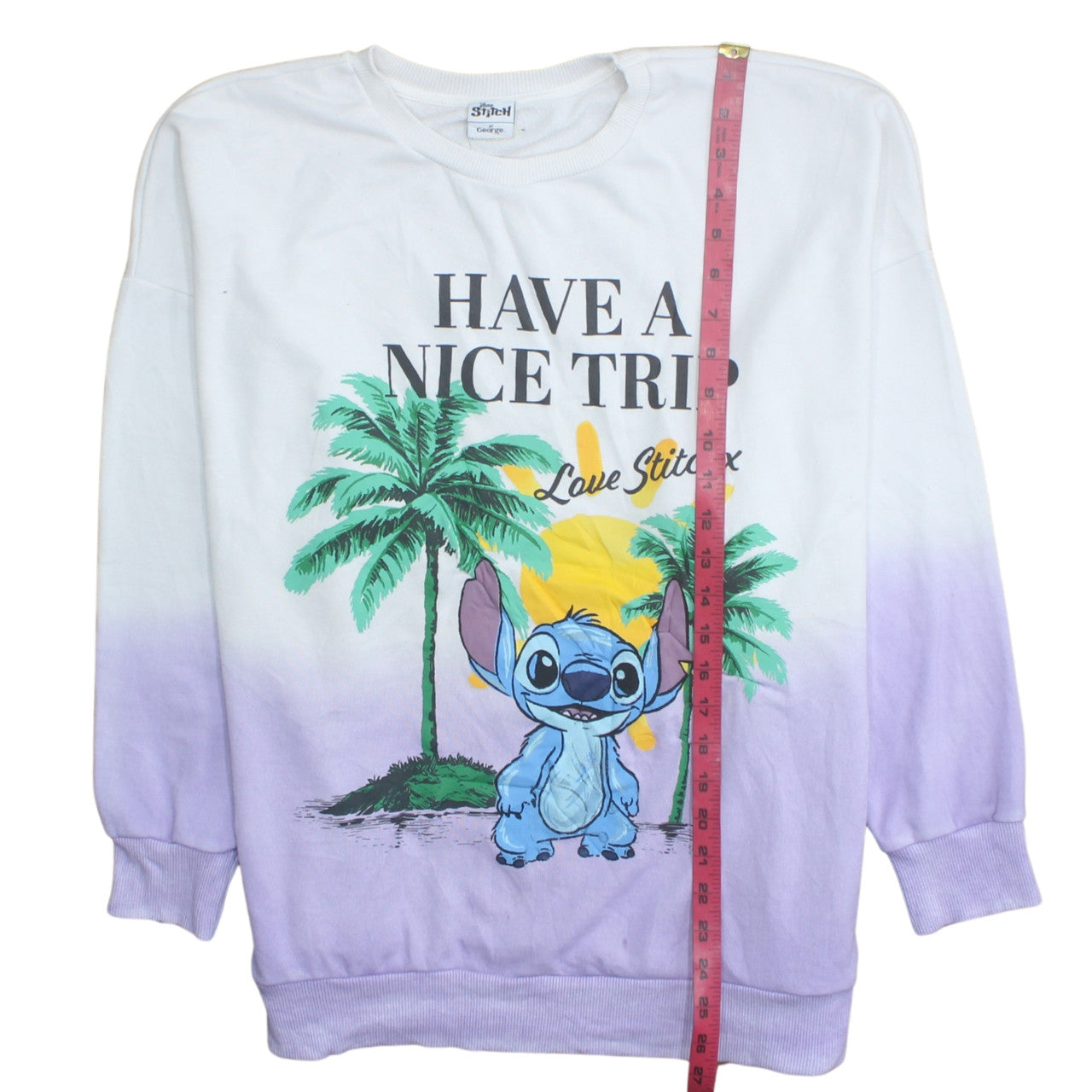 Womens UK Size S George Multicoloured Pullover Sweatshirt