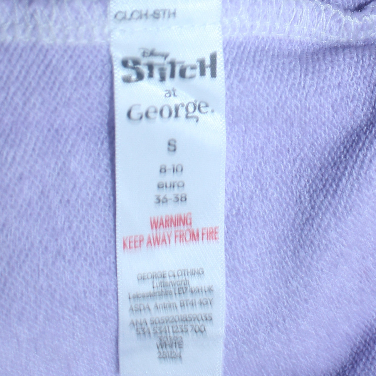 Womens UK Size S George Multicoloured Pullover Sweatshirt