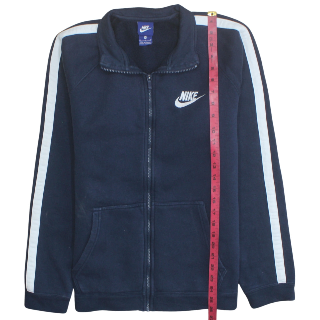 Mens UK Size M Nike Blue Full Zip Sweatshirt