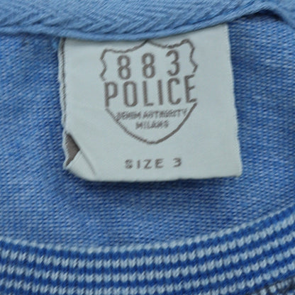 Mens UK Size L 883 Police Blue Pullover Sweatshirt