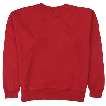 Womens UK Size 14 F&F Red Pullover Sweatshirt