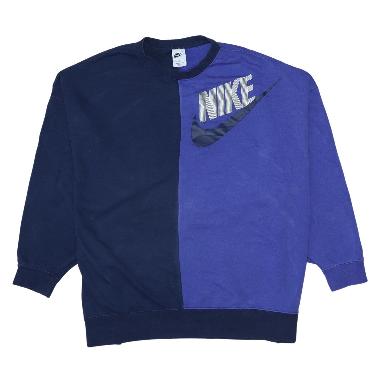 Womens UK Size L Nike Blue Pullover Sweatshirt