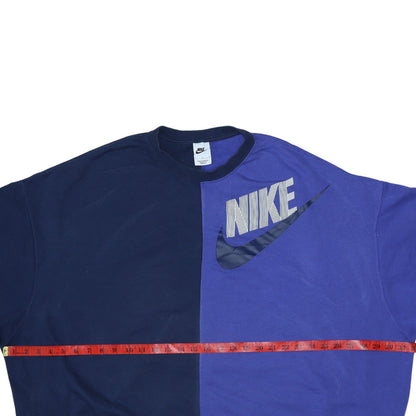 Womens UK Size L Nike Blue Pullover Sweatshirt