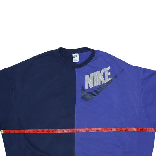 Womens UK Size L Nike Blue Pullover Sweatshirt