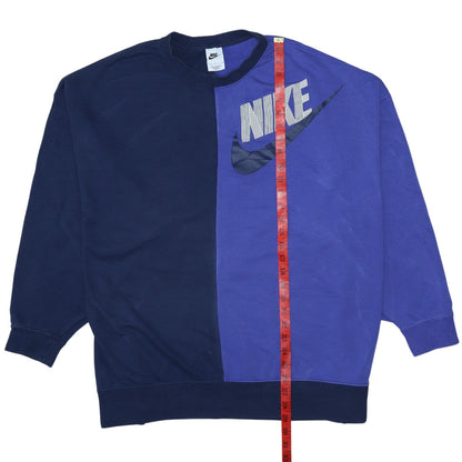 Womens UK Size L Nike Blue Pullover Sweatshirt