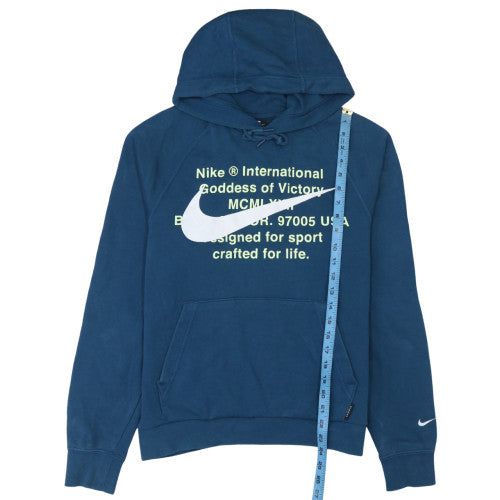 Mens UK Size S Nike Blue Pullover Hoodie