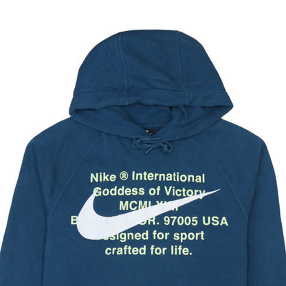 Mens UK Size S Nike Blue Pullover Hoodie