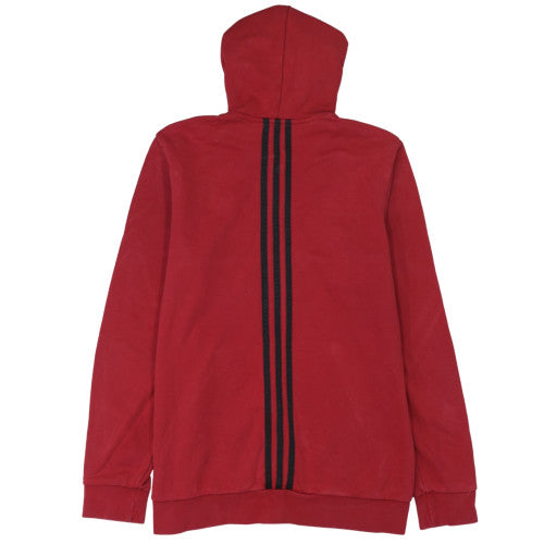 Boys UK Size 15-16 Years adidas Red Full Zip Hoodie