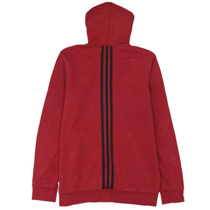 Boys UK Size 15-16 Years adidas Red Full Zip Hoodie