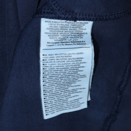 Mens UK Size M Nike Blue Pullover Hoodie