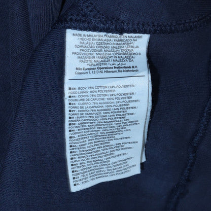 Mens UK Size M Nike Blue Pullover Hoodie