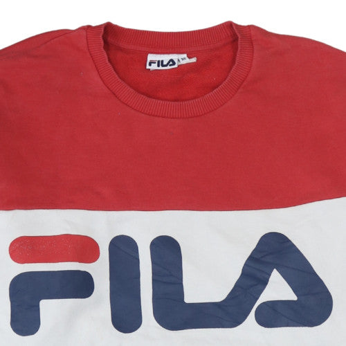 Mens UK Size M FILA Multicoloured Pullover Sweatshirt