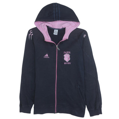 Womens UK Size L adidas Blue Full Zip Hoodie