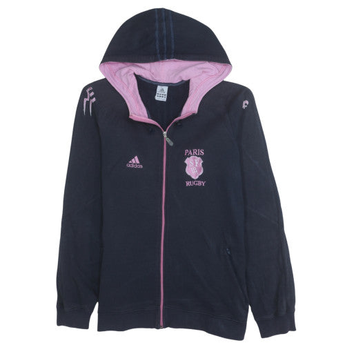 Womens UK Size L adidas Blue Full Zip Hoodie