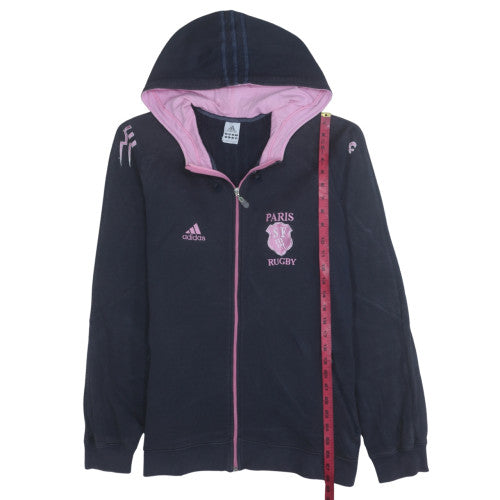 Womens UK Size L adidas Blue Full Zip Hoodie