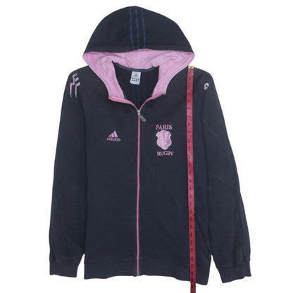 Womens UK Size L adidas Blue Full Zip Hoodie