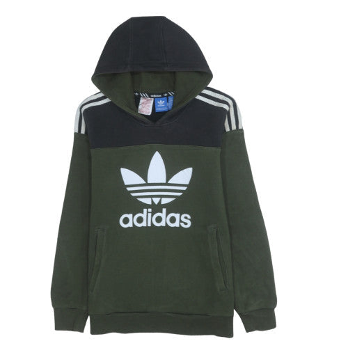 Boys UK Size L adidas Green Pullover Hoodie