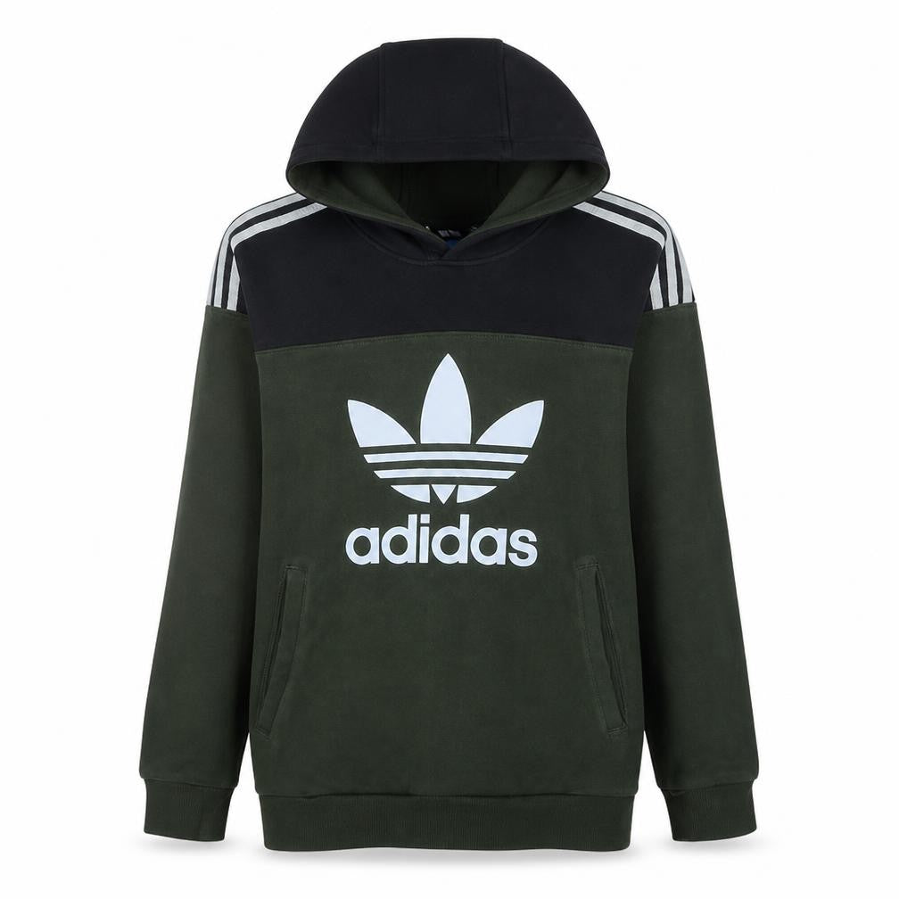 Boys UK Size L adidas Green Pullover Hoodie