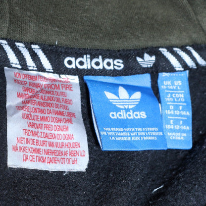 Boys UK Size L adidas Green Pullover Hoodie