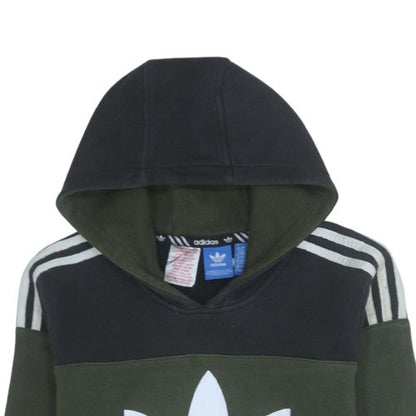 Boys UK Size L adidas Green Pullover Hoodie