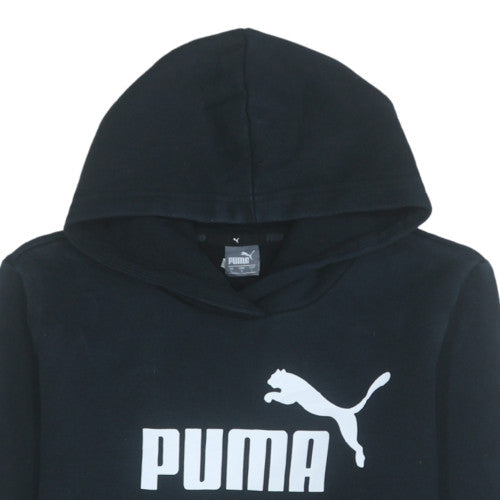 Womens UK Size L PUMA Black Pullover Hoodie