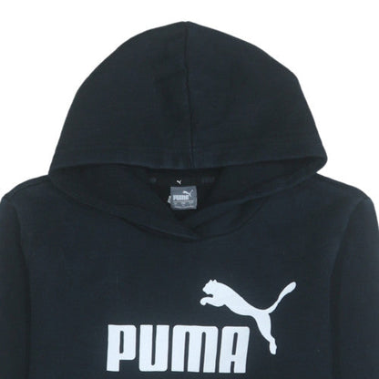 Womens UK Size L PUMA Black Pullover Hoodie