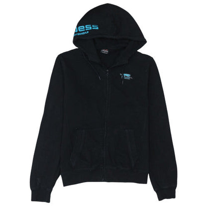 Mens UK Size M Airness Black Full Zip Hoodie