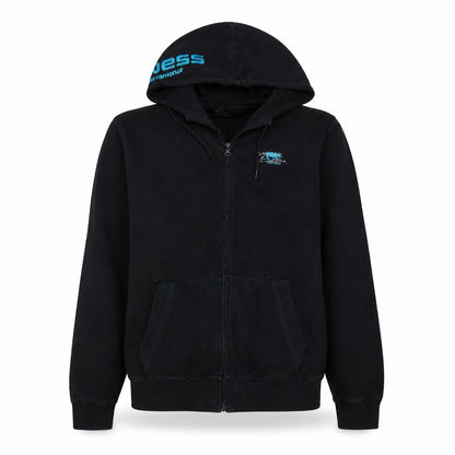 Mens UK Size M Airness Black Full Zip Hoodie