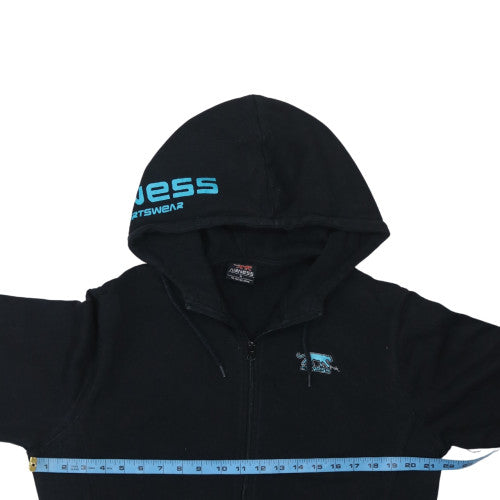 Mens UK Size M Airness Black Full Zip Hoodie