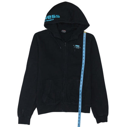 Mens UK Size M Airness Black Full Zip Hoodie