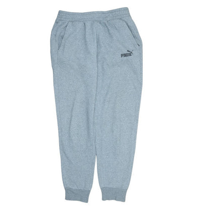 Puma Men’s Grey Sweatpants Size M Regular Fit Fleece Joggers