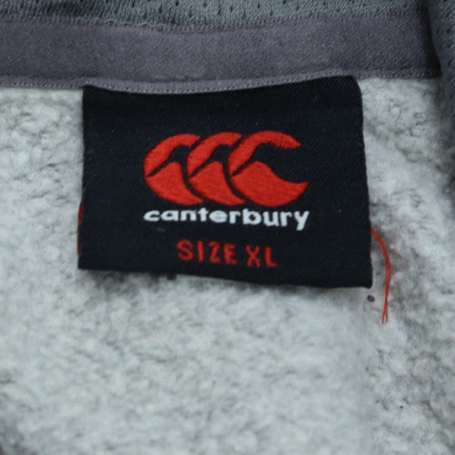 Mens UK Size XL Canterbury Grey Pullover Hoodie
