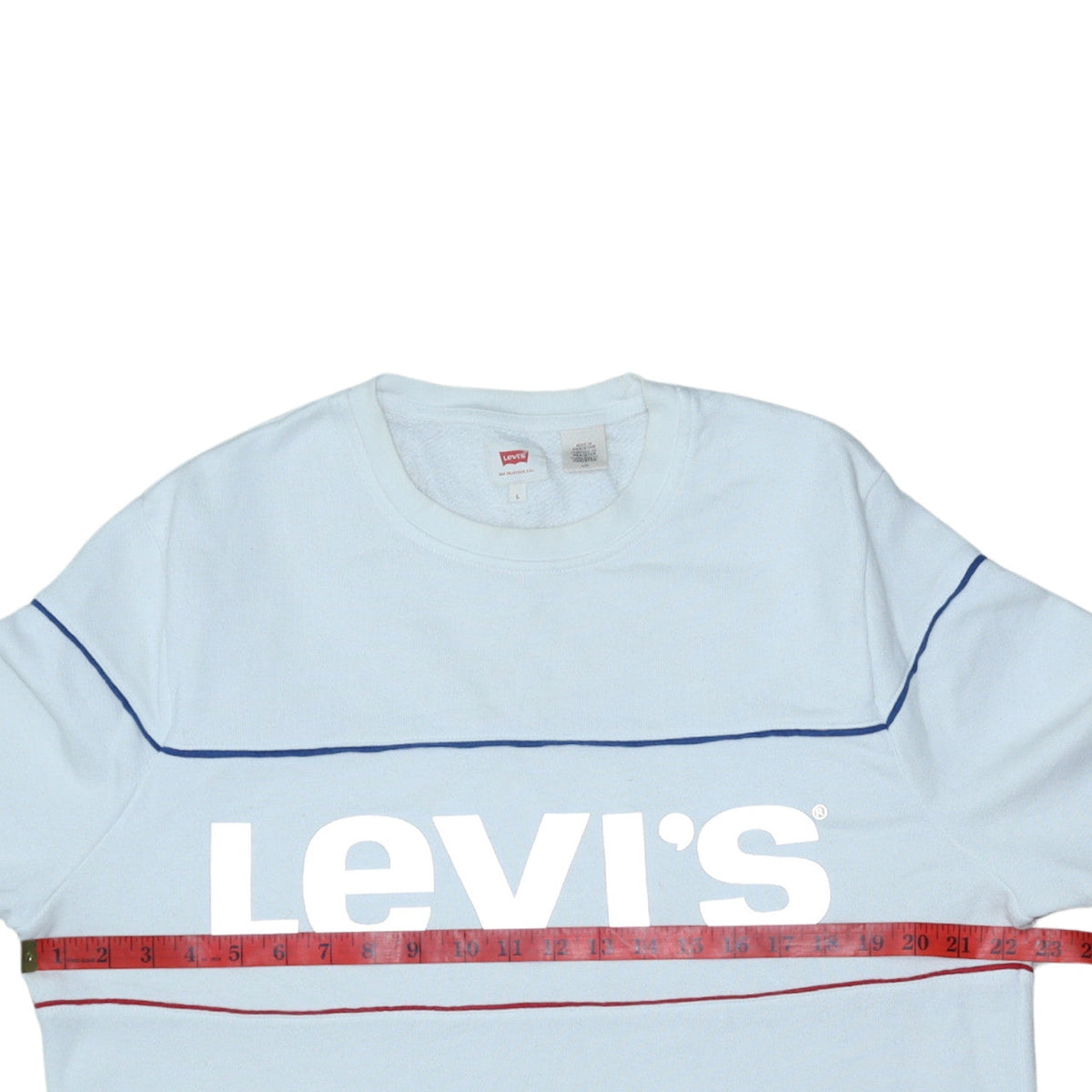Mens UK Size L Levi's Blue Pullover Sweatshirt