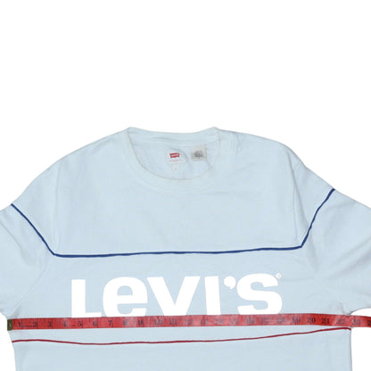 Mens UK Size L Levi's Blue Pullover Sweatshirt