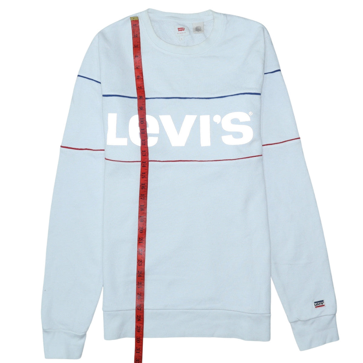 Mens UK Size L Levi's Blue Pullover Sweatshirt