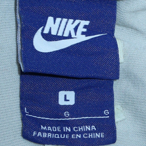 Mens UK Size L Nike White Pullover Sweatshirt