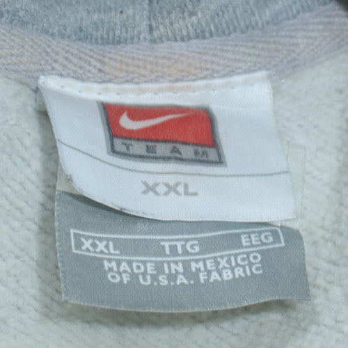 Mens UK Size 2XL Nike Grey Pullover Hoodie