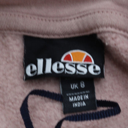 Womens UK Size 8 ellesse Pink Pullover Hoodie