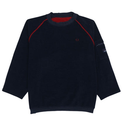 Mens UK Size XL Fred Perry Blue Pullover Sweatshirt