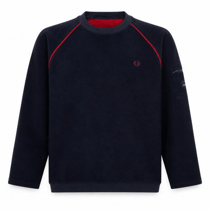 Mens UK Size XL Fred Perry Blue Pullover Sweatshirt