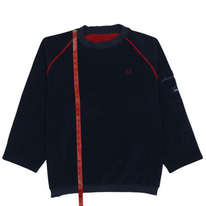 Mens UK Size XL Fred Perry Blue Pullover Sweatshirt