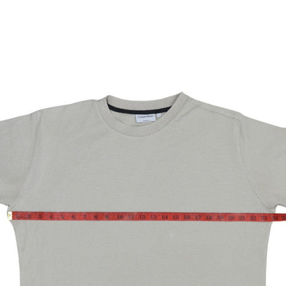 Mens UK Size L Calvin Klein Beige  T-Shirt