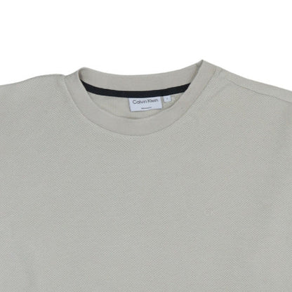Mens UK Size L Calvin Klein Beige  T-Shirt