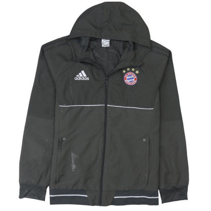 Mens UK Size L adidas Black Windbreaker Coat