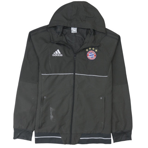 Mens UK Size L adidas Black Windbreaker Coat