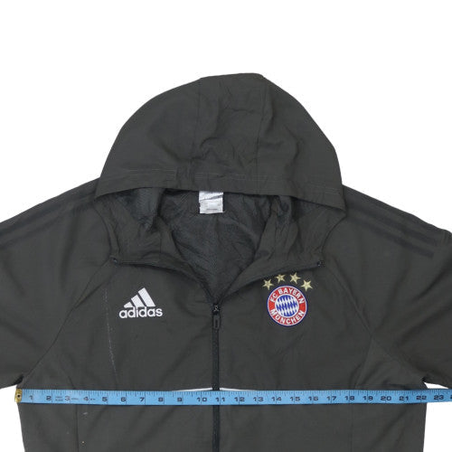 Mens UK Size L adidas Black Windbreaker Coat