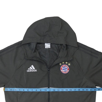Mens UK Size L adidas Black Windbreaker Coat